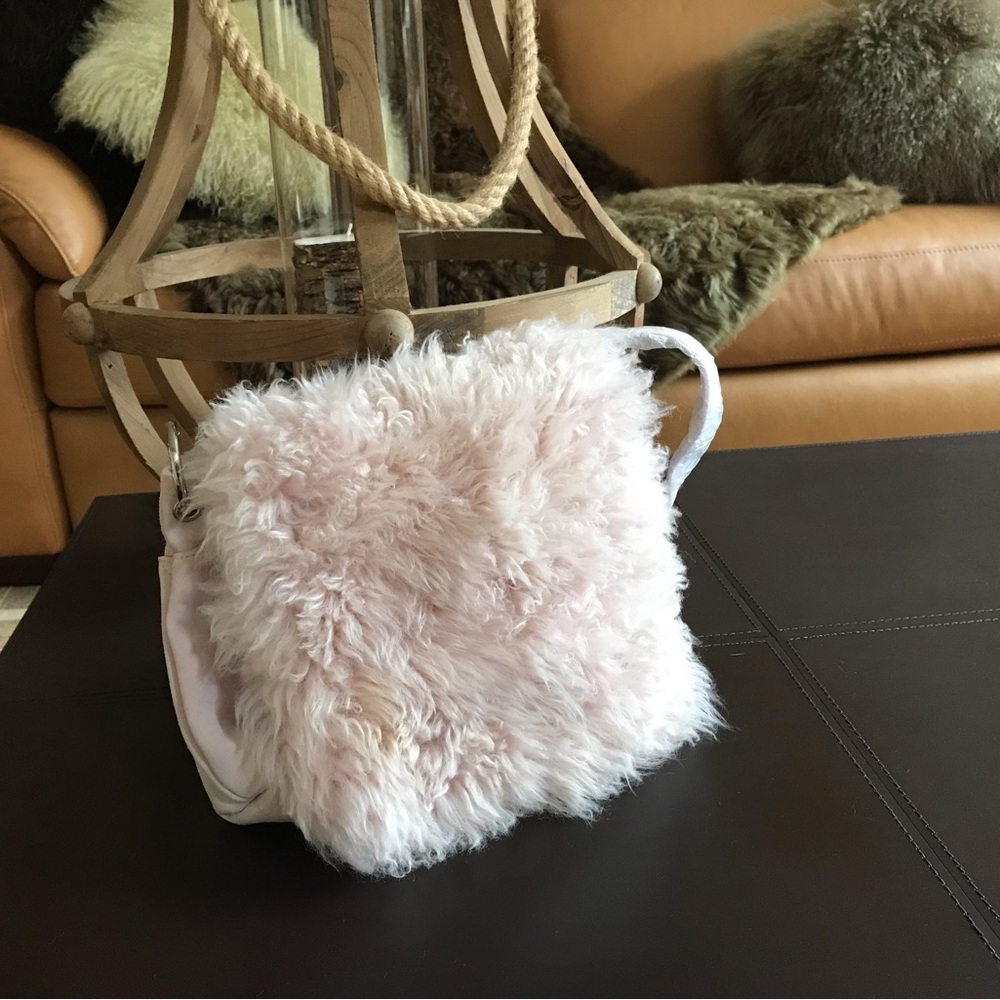 UGG  Pink  Fur Shoulder Bag